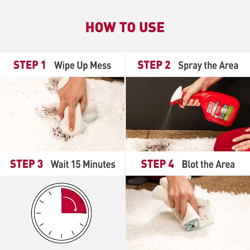 Nature’s Miracle Avancée Éliminateur de Taches et D'Odeurs Vaporisateur pour Chein, 946ml