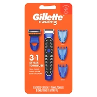 Gillette Fusion5 Styler Facial Hair Trimmer for Men, All-in-One Shave, Trim, and Edgeillette Trimmer for Men’s Grooming, 1CT
