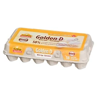 GoldEgg Golden D Vitamin D Enriched Large Eggs, 18 Count