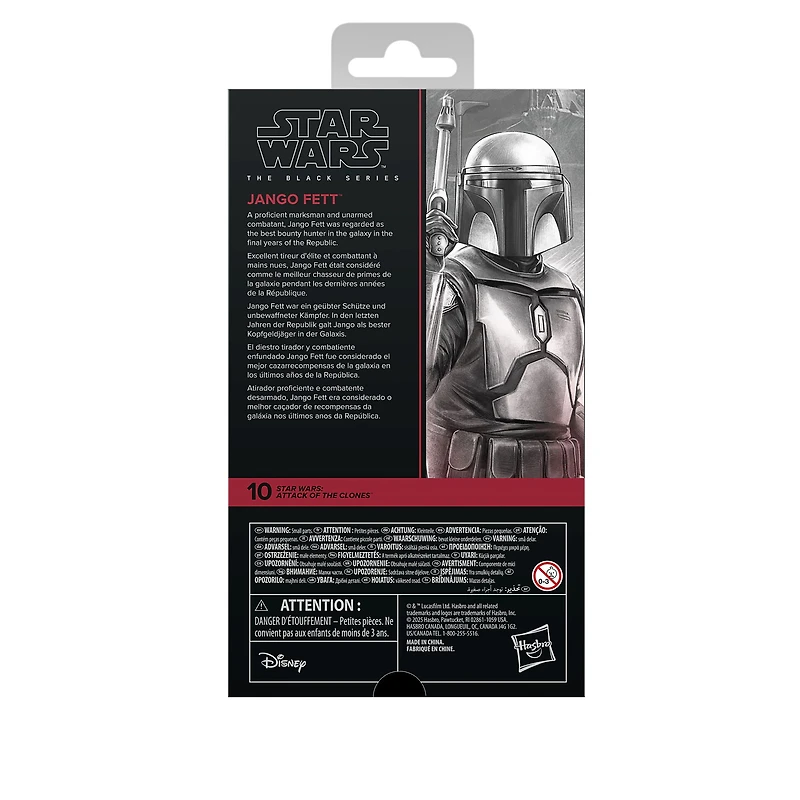 Star Wars The Black Series Jango Fett, figurine de collection de 15 cm Star Wars : L'Attaque des clones