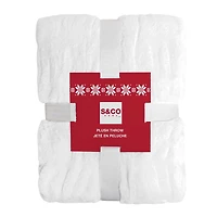 Faux Fur Throw White