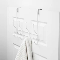 Era Rushio Over The Door 4 Hook Organizer, White 14.10x13in.