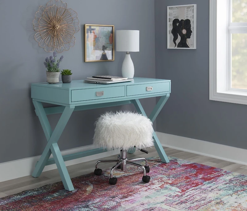 Posey Blue Writing Desk