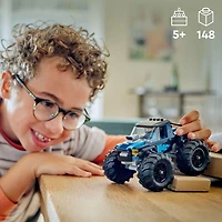 LEGO City Great Vehicles Le camion monstre bleu 60402 Ensemble de construction (148 pièces) Comprend 148 pièces, 5+ ans