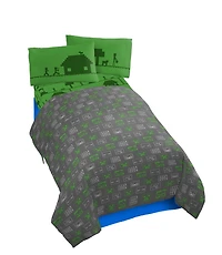 Minecraft 4-Piece Full Sheet Set, 100% Polyester, Full (Double)