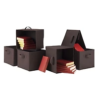 Capri 6PC paniers de tissu de pliage de chocolat, produit 38622