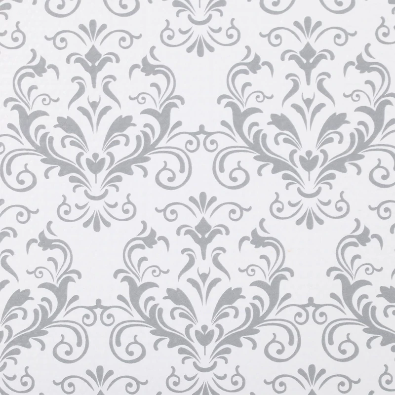 Smooth Top EasyLiner Brand Shelf Liner, Grey Damask, 12 in. x 10 ft., Multiple Sizes Available