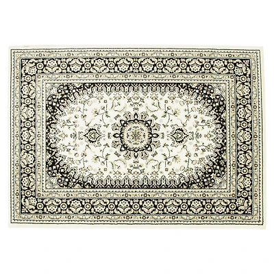 hometrends Algoma Black & Beige Area Rug