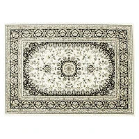 hometrends Algoma Black & Beige Area Rug, 5' x 7', stain-resistant