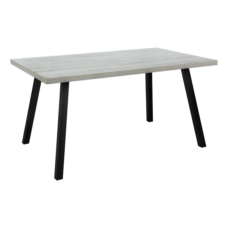 Monarch Specialties Dining Table, 60" Rectangular, Kitchen, Dining Room, Metal, Laminate, Grey, Black, Contemporary, Modern