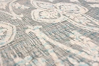ECARPETGALLERY 4'5" x 6'4" Transitional Collage Handmade Area Rug for Living Room, Dining Room and Bedroom in Grey