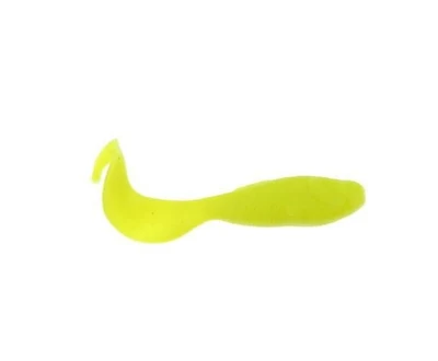 Berkley GMIG3-CH Gulp! Minnow Grub, 3" 11Pk, Chartreuse, Excellent for all species of fish