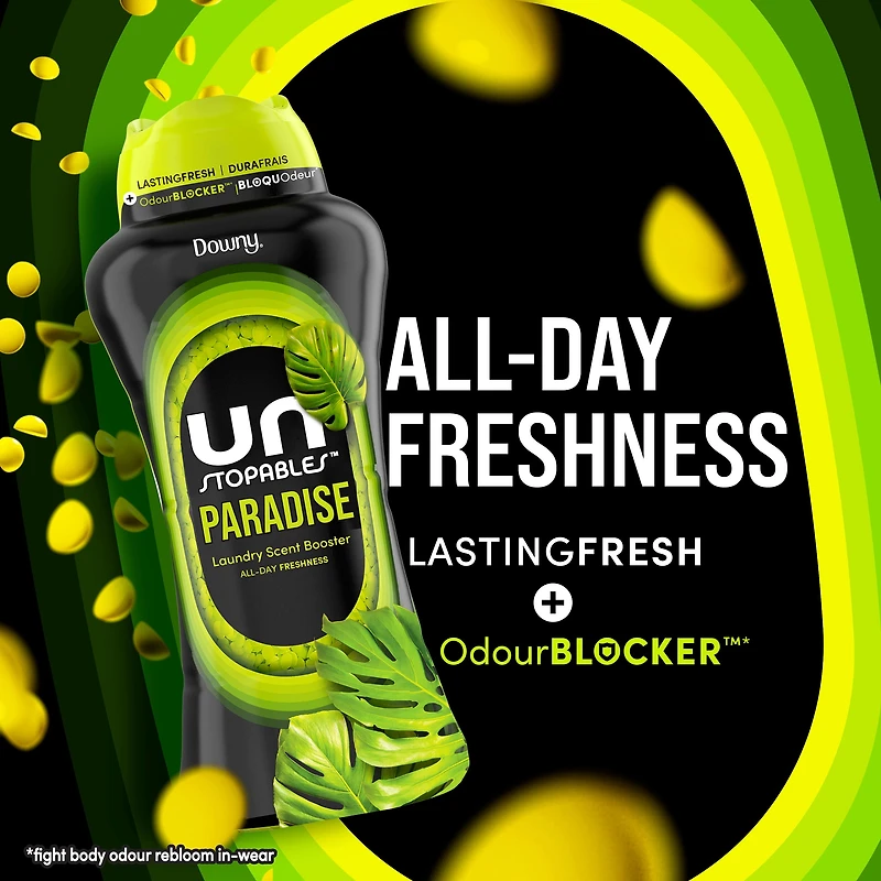 Downy Unstopables In Wash Scent Booster Beads, Paradise Scent, Laundry Beads for Odour Protection, Downy Scent Booster Beads, Laundry Scent Boosters, 680G