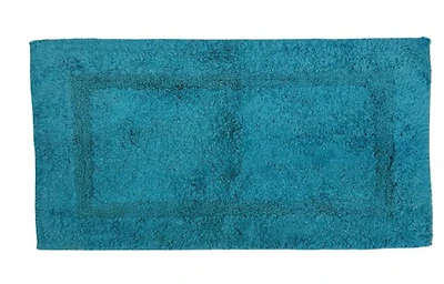 Home Decor Inc Teal Cotton Bathmat – 20" x 30" (pack of 2), Soft & Absorbent, Perfect for Bathroom & Everyday Use