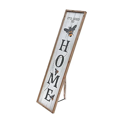 Floor Standing Framed Wall Sign (It'S Good To Bee Home)
