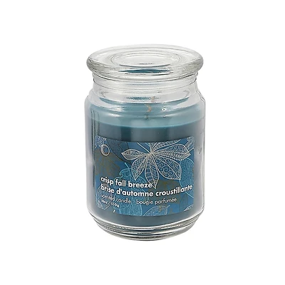 18 Oz Parfumée Pot En Verre Avec Couvercle En Verre (Crisp Automne Breeze) - Set of 2