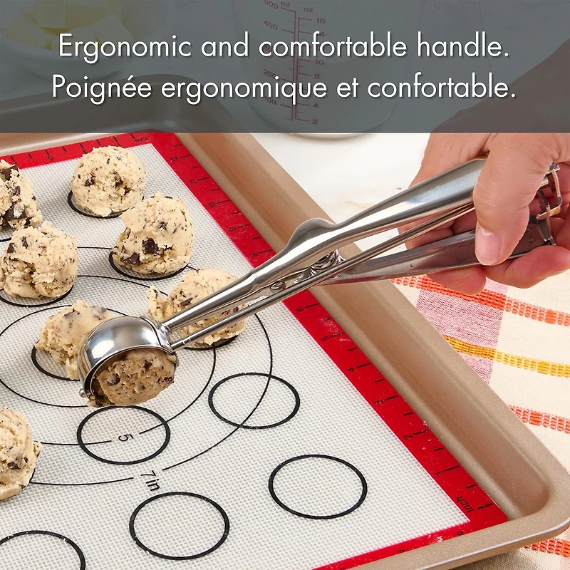Cuillère à Biscuit Mainstays avec Gâchette, en Acier Inoxydable Cuillère à biscuit avec gâchette