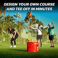 Parcours de 9 trous BucketGolf Pro - Le jeu de golf ultime pour le jardin, adapté à tous les niveaux, adultes, enfants et familles. Jouez en vacances, au parc, à la plage, en camping et plus encore.