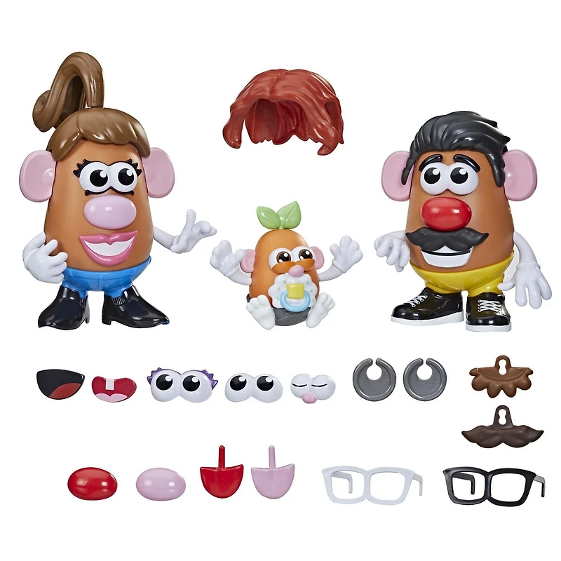 Potato Head, La famille Patate, 45 pièces pour créer et personnaliser des personnages de la famille Patate, jouet pour enfants, dès 2 ans