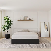 Lit rangement 3 tiroirs Corbo de Nexera, fini noir