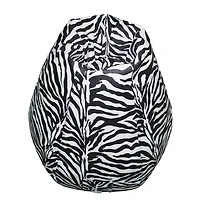Fauteuil poire à motif zébré de Boscoman