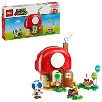 LEGO Super Mario Party at Toad’s House Building Toy - Pretend Play Set for Boys & Girls, Ages 7+ - Kids Building Blocks with Digital Action & 2 Toad Toy Figures - Gift Idea for Birthdays - 72041
