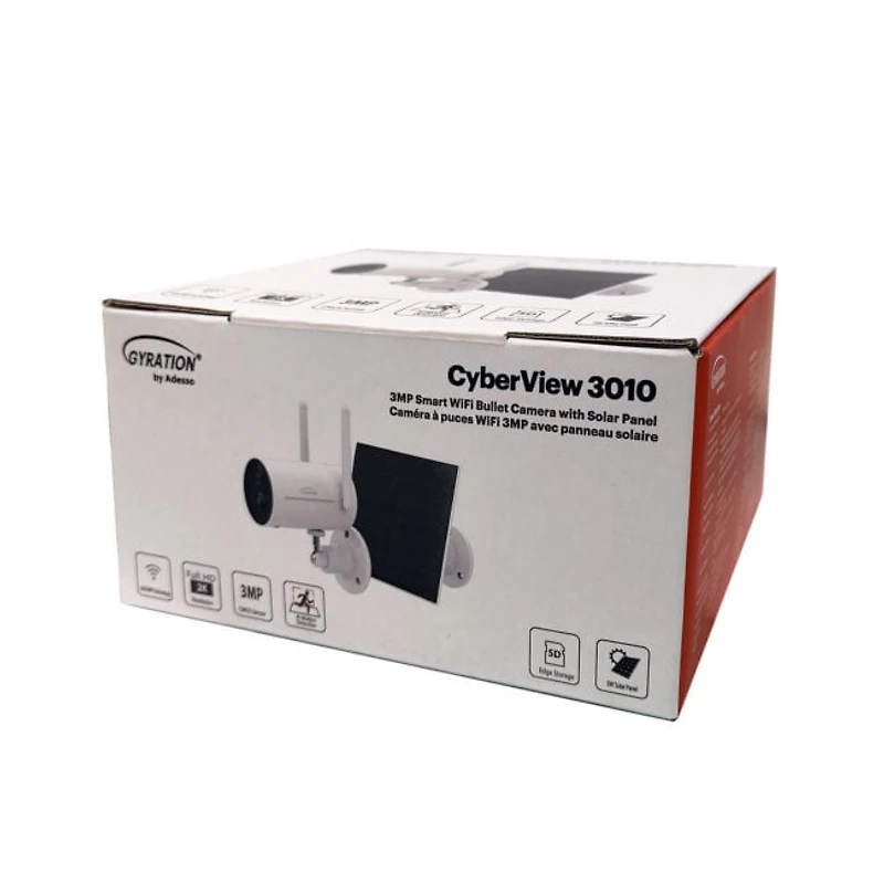 Adesso CyberView 3010 – 3MP Smart AI Wi-Fi Wireless Battery Camera
