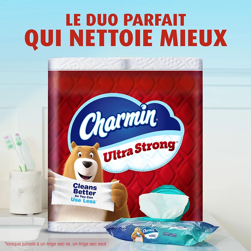Papier hygiénique Charmin Ultra Résistant, 30 rouleaux triples = 90 rouleaux réguliers, papier hygiénique à 2 épaisseurs 30CT