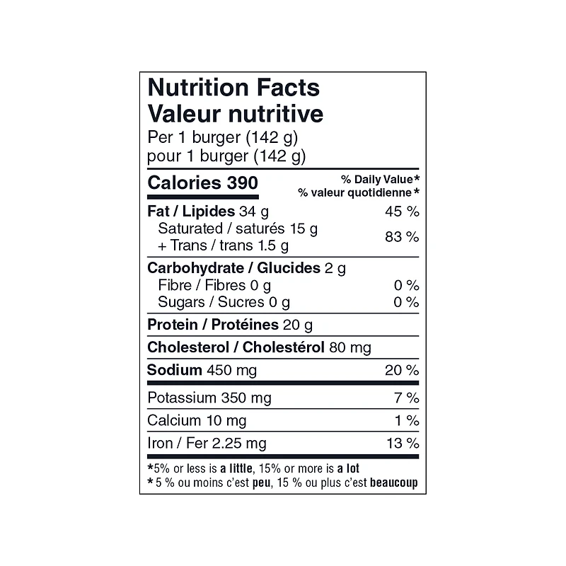 Our Finest Sirloin & Prime Rib Beef Burgers, 8 x 142 g