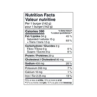 Our Finest Sirloin & Prime Rib Beef Burgers, 8 x 142 g