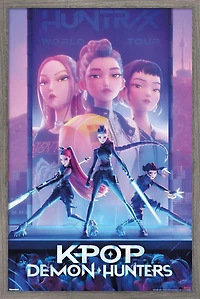 Netflix KPop Demon Hunters (2025) - One Sheet Wall Poster, 22.375" x 34" Framed