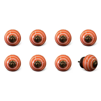 KNOB-IT VINTAGE HANDPAINTED CERAMIC KNOBS (8 Pack) K000001