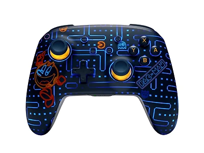 Manette sans fil améliorée PowerA pour Nintendo Switch avec Lumectra - Arcade néon PAC-MAN™