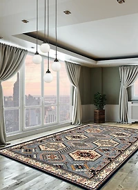 ECARPET Qashqai Aqua Rug