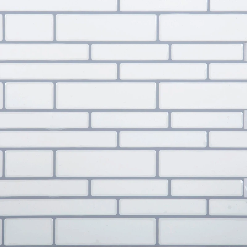 Truu Design Self-Adhesive Slim Subway Peel and Stick Backsplash Wall Tiles