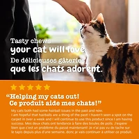 Zesty Paws Boules de Poils Sauveur de Lard Complément Digestif Pour Chats Produits à Mâcher Doux Supplément chat