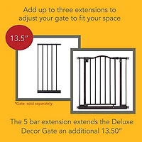 North States™  Mypet™ 13.5" Extension for Windsor Arch Petgate - Matte Bronze