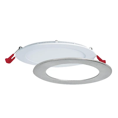Luminaires encastrés DEL de 6 po, 3 Températures de couleur intégrées (3K / 4K / 5K), Emballage de 1, pour plafonds isolés et non isolés, Intensité réglable, 15W = 90W, 1125 lumens, système de connexi