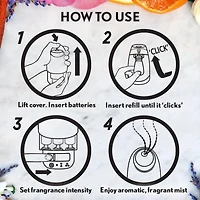 Air Wick Essential Mist Fragrance Oil Diffuser Kit, Lavender & Almond Blossom, 1 Diffuser + 1 Refill, Air Freshener