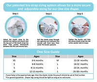 Couches-culottes tout-en-un réutilisable Charlie Banana à 6 Inserts à motif « Oceana Hybrid »