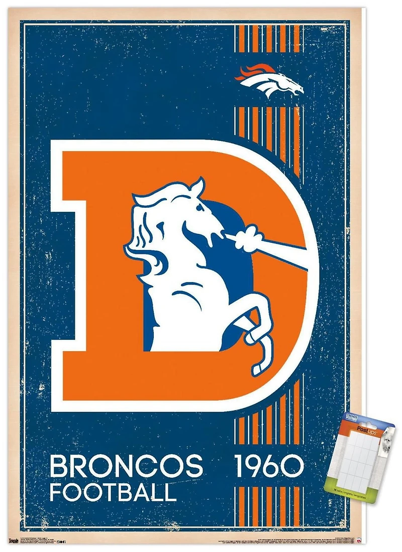 NFL Denver Broncos - Logo rétro 14