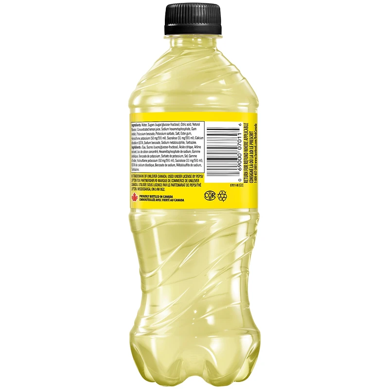 Brisk Lemonade 591 mL, Bottle, 591 mL