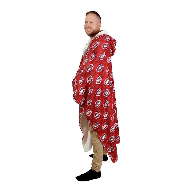 NHL Montreal Canadiens Hooded Throw Blanket, 50" x 70"