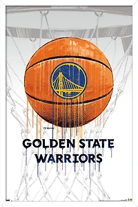 NBA Golden State Warriors - Drip Ball 20 Wall Poster