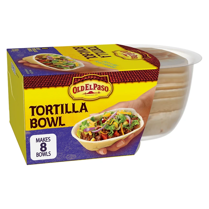 Old El Paso Bols de Tortilla Souples à la farine, 189 g, 8 unités 189g