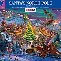 NOËL CLASSIQUE - PÔLE NORD DU PÈRE NOËL - PUZZLE 1000 PIÈCES