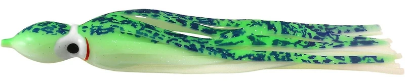 Delta Tackle D-04104 Jumbo Squid Body 9", Green/Glow, 2pk, Jumbo Squid Body 9"