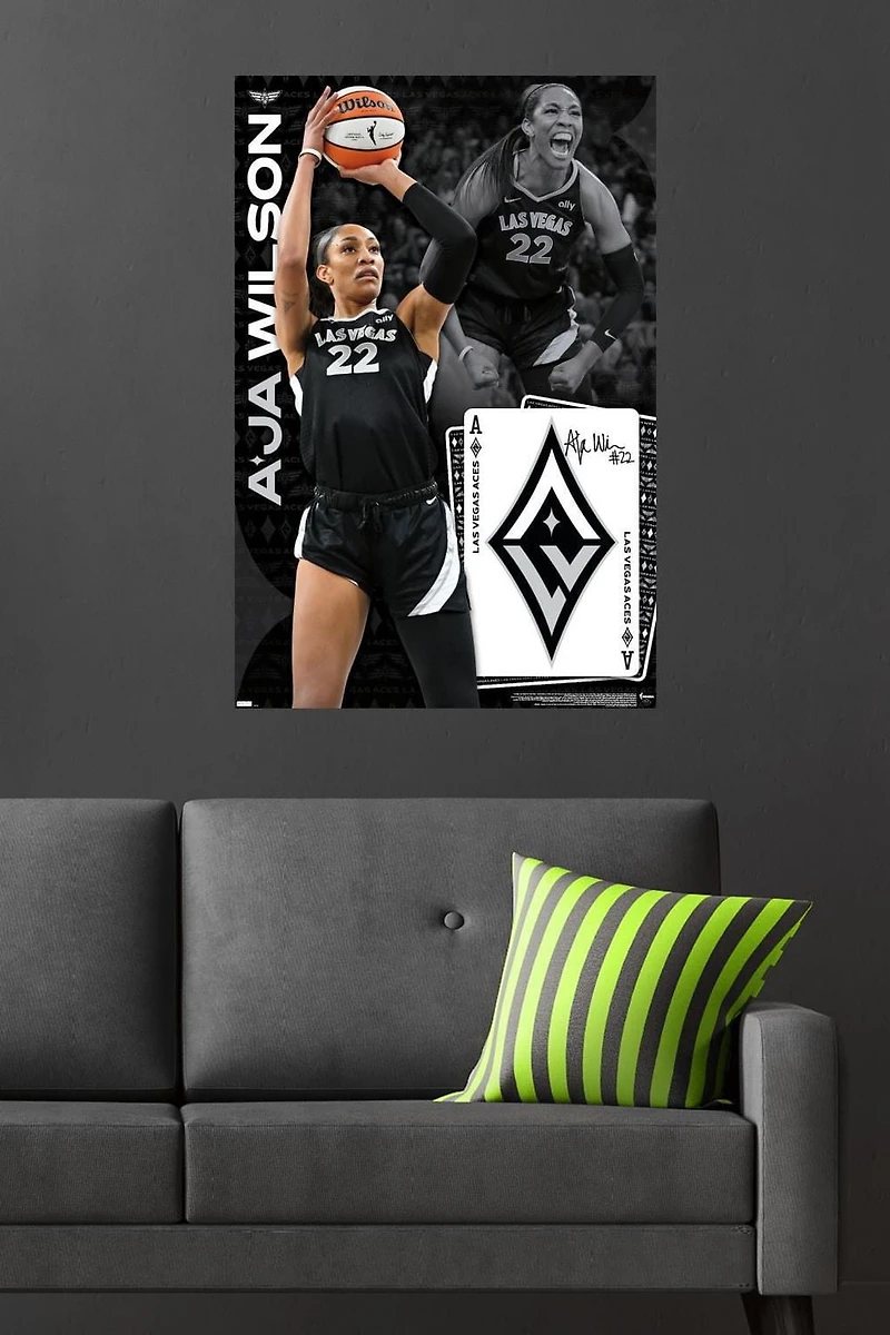 WNBA Las Vegas Aces - A'ja Wilson 24 Wall Poster, 22.375" x 34"
