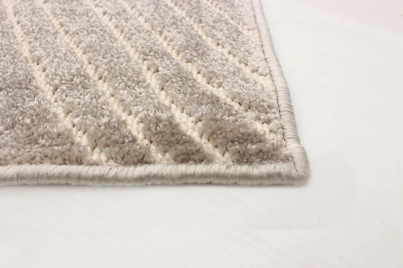 Tapis ECARPET Moderne pour Salle à Manger, Salon, Chambre Vector Beige