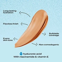 Perfect Fit Cache-cernes ultrahydratant avec 1% acide hyaluronique, niacinamide, caféine et vitamine E